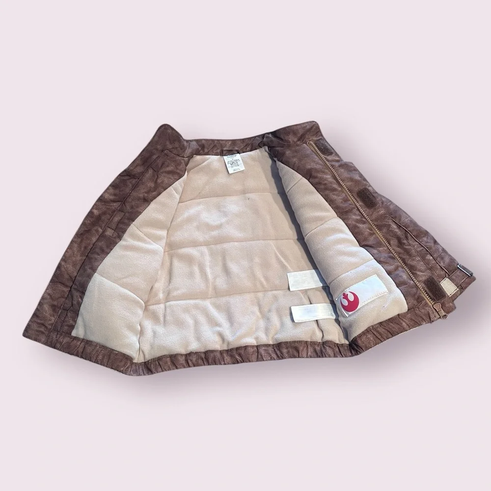 Kids Disney Store Star Wars Poe Dameron Finn Jacket Costume Brown Size 4